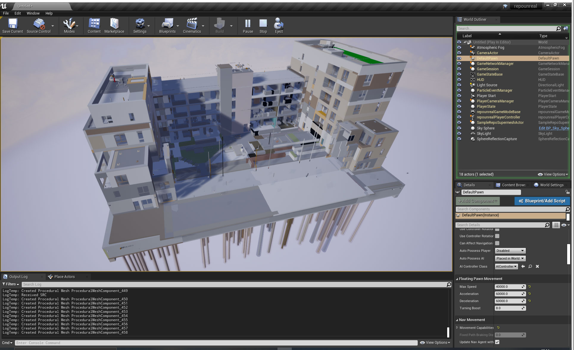 3D Repo Unreal Engine for digital twin platform