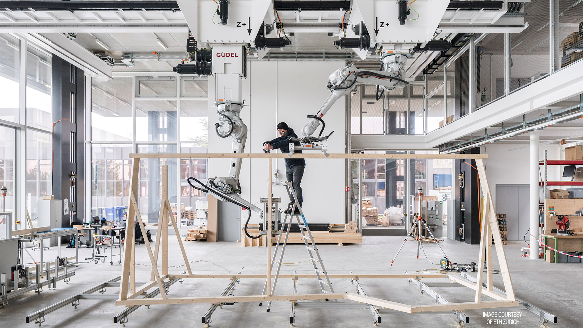 ETH Zurich DFAB house robotic assembly