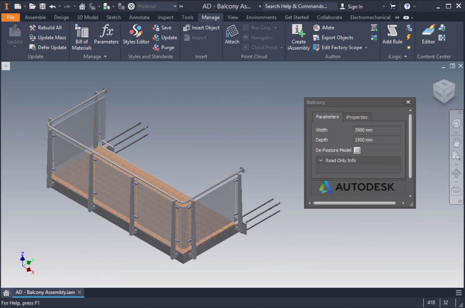 Inventor Autodesk DfMA