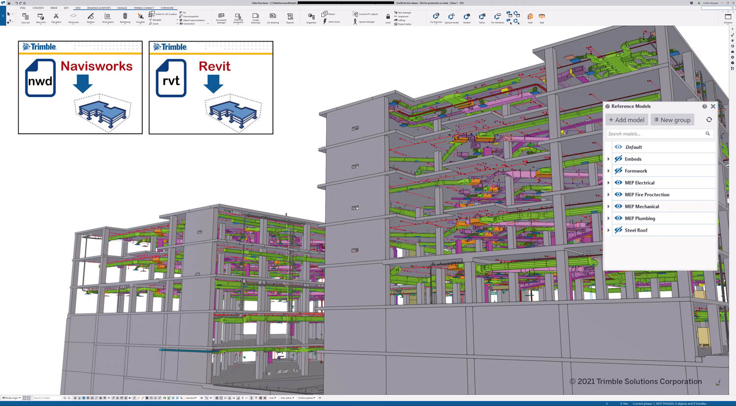 Tekla 2021 - Navisworks and Revit