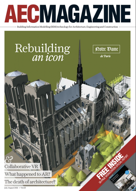 AEC MAG July August 2021 cover notre-dame