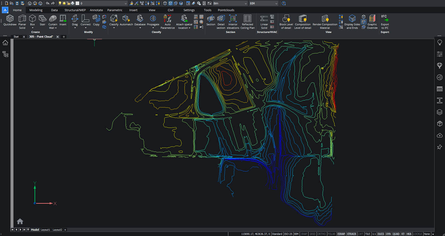 bricscad parts turn black when exploded