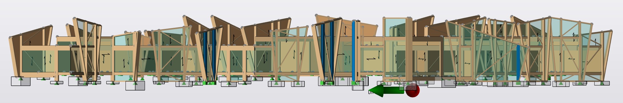 The Hux Shard, as modelled in Tekla Structural Designer