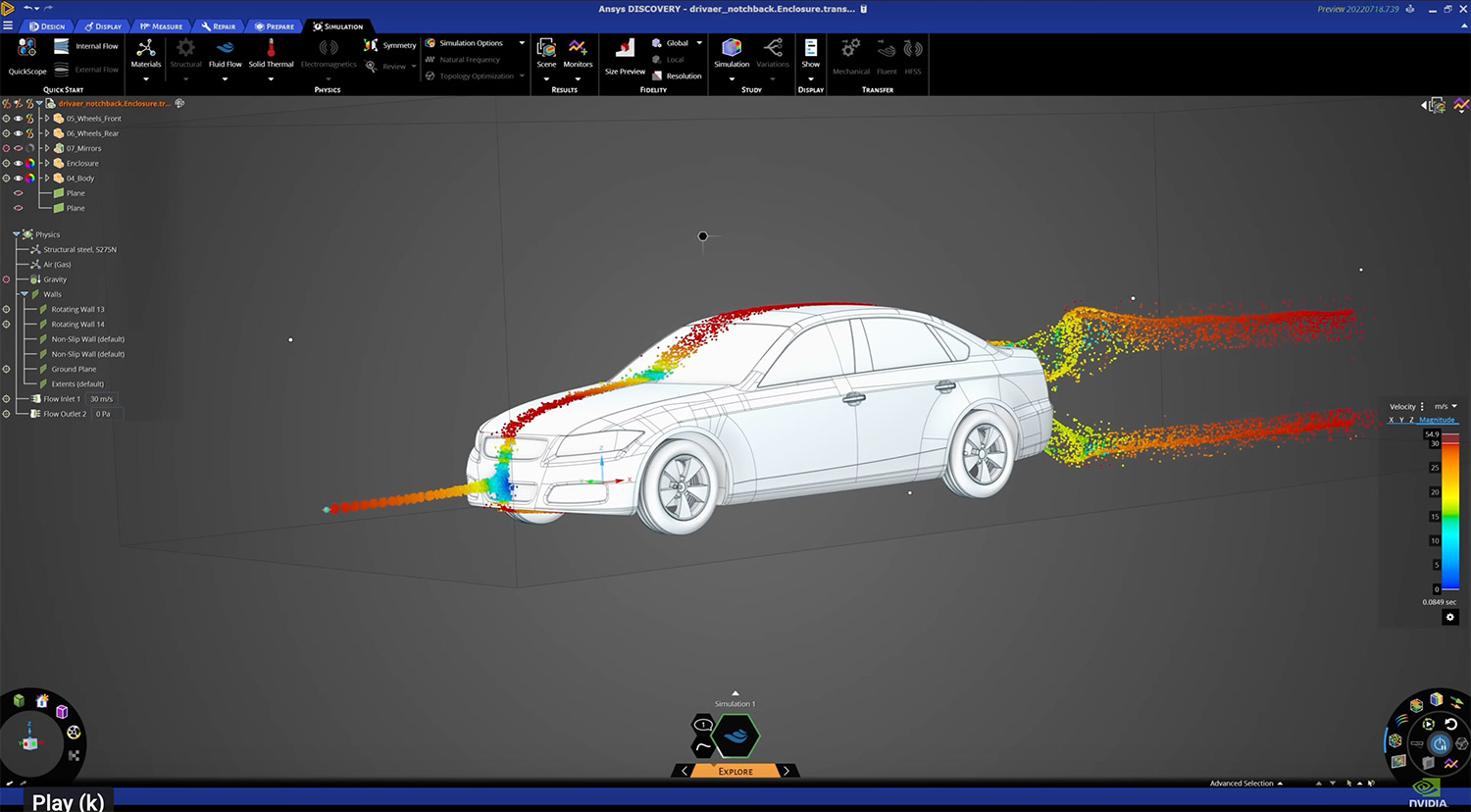 Ansys Discovery Nvidia RTX 6000 Ada