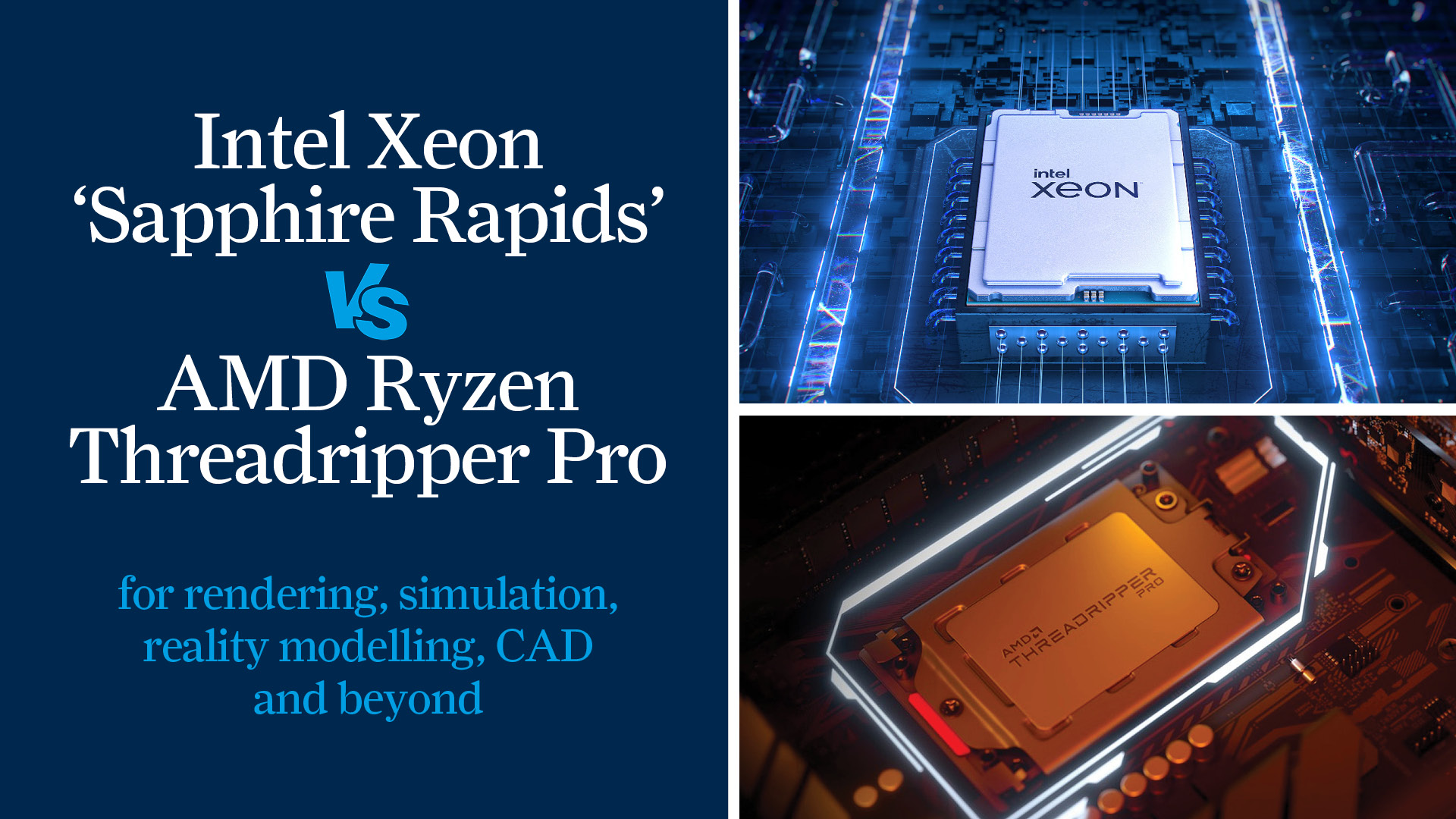 Intel Xeon 'Sapphire Rapids' vs AMD Ryzen Threadripper Pro - AEC