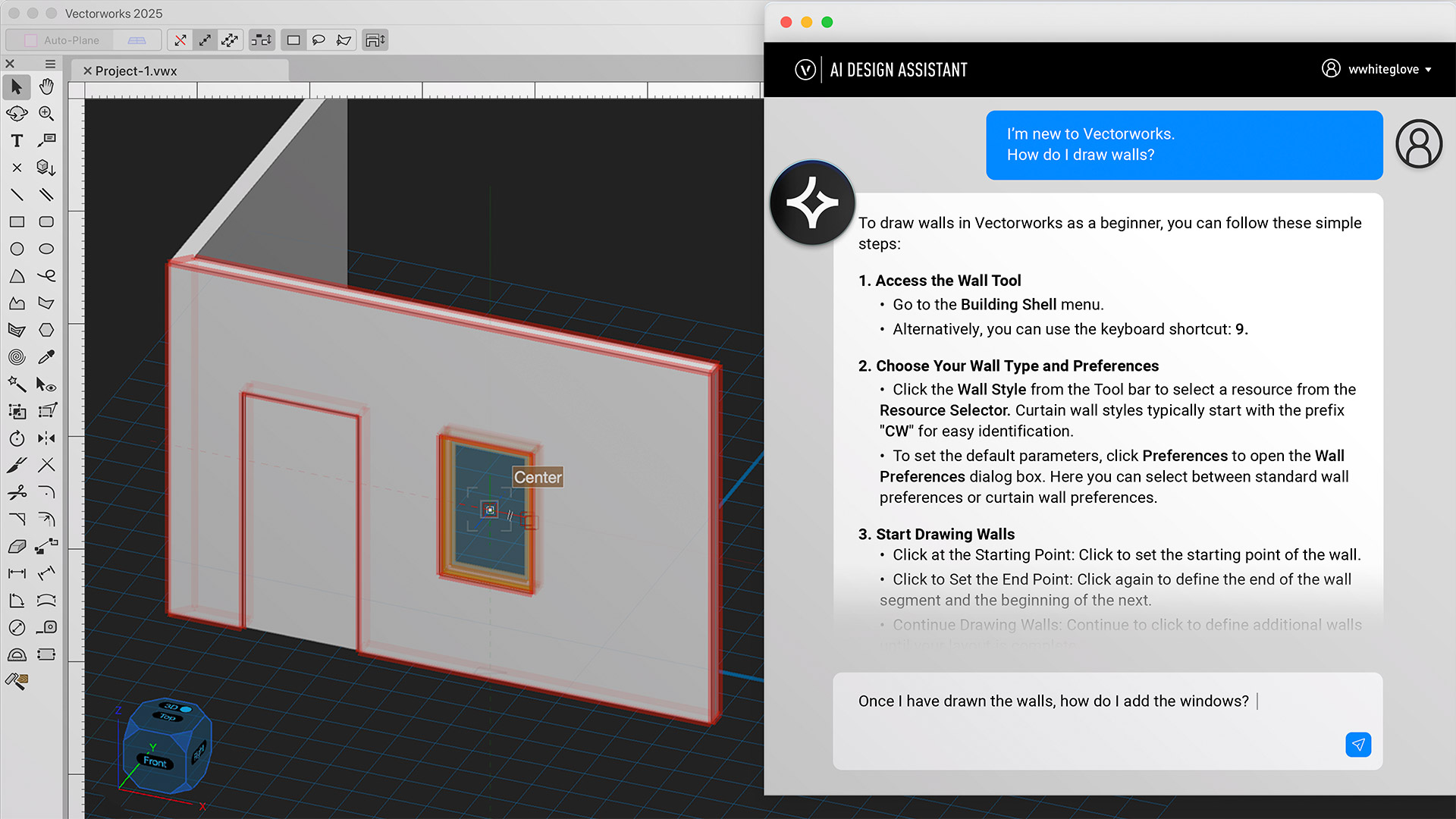 Vectorworks AI Assistant